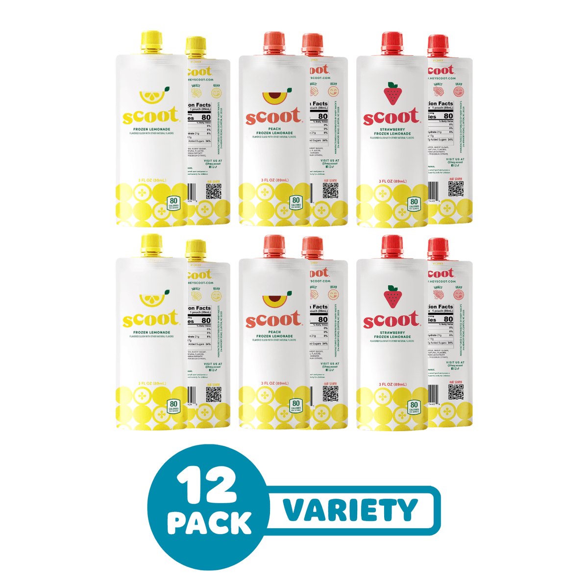 Scoot® Frozen Lemonade Variety 12 Pack | Hey Scoot® – Hey Scoot