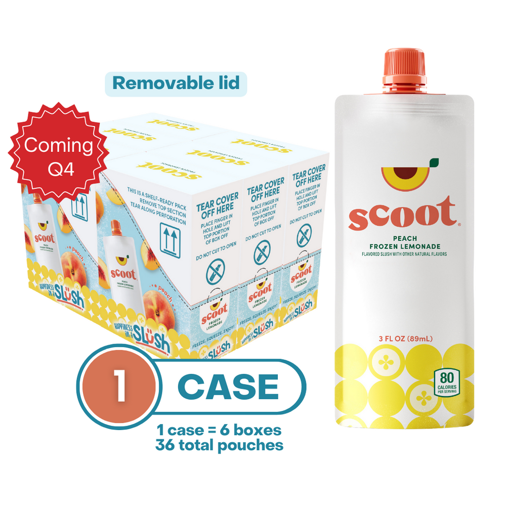 Scoot® Frozen Lemonade, Peach Flavor 6 Pack PDQ HC