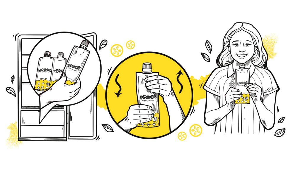 Scoot® Frozen Lemonade, Original Lemon 25-Pack