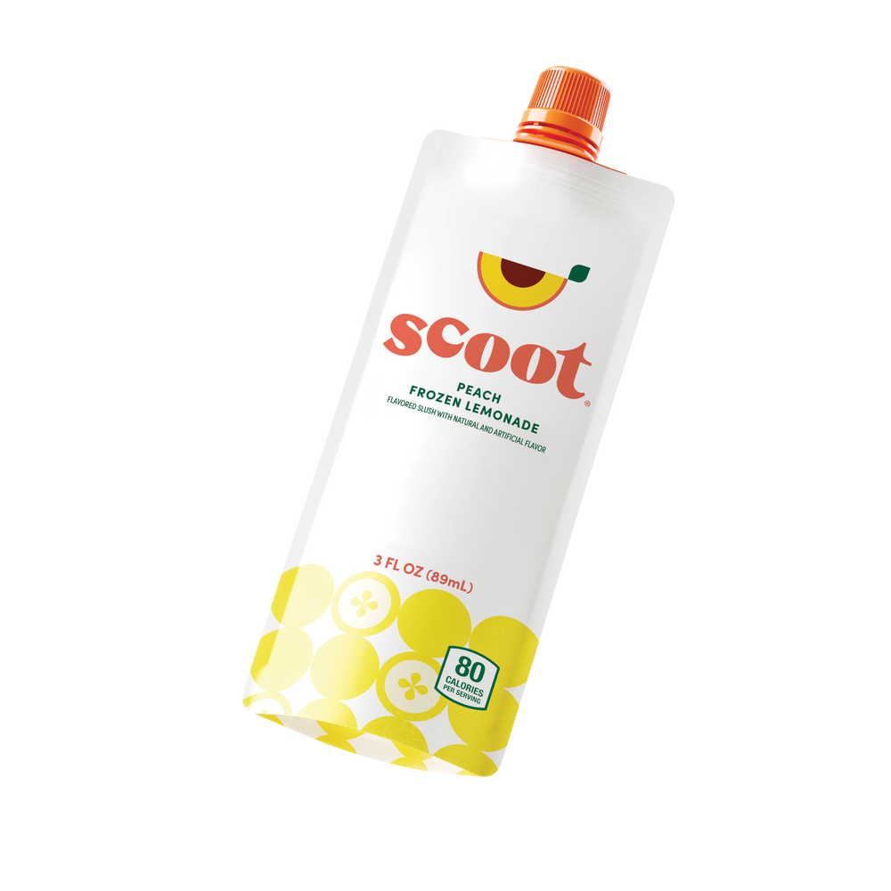 Scoot® Frozen Lemonade, Peach– 6 Pack – Hey Scoot® Frozen Lemonade