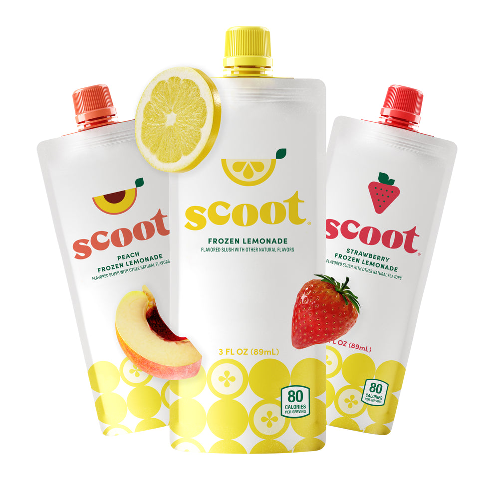 Scoot® Frozen Lemonade, Peach Flavor 25-Pack