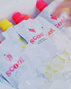 エスクプス your choice ラキドロ Scoot® Frozen Lemonade, Strawberry Flavor 25-Pack – Hey Scoot