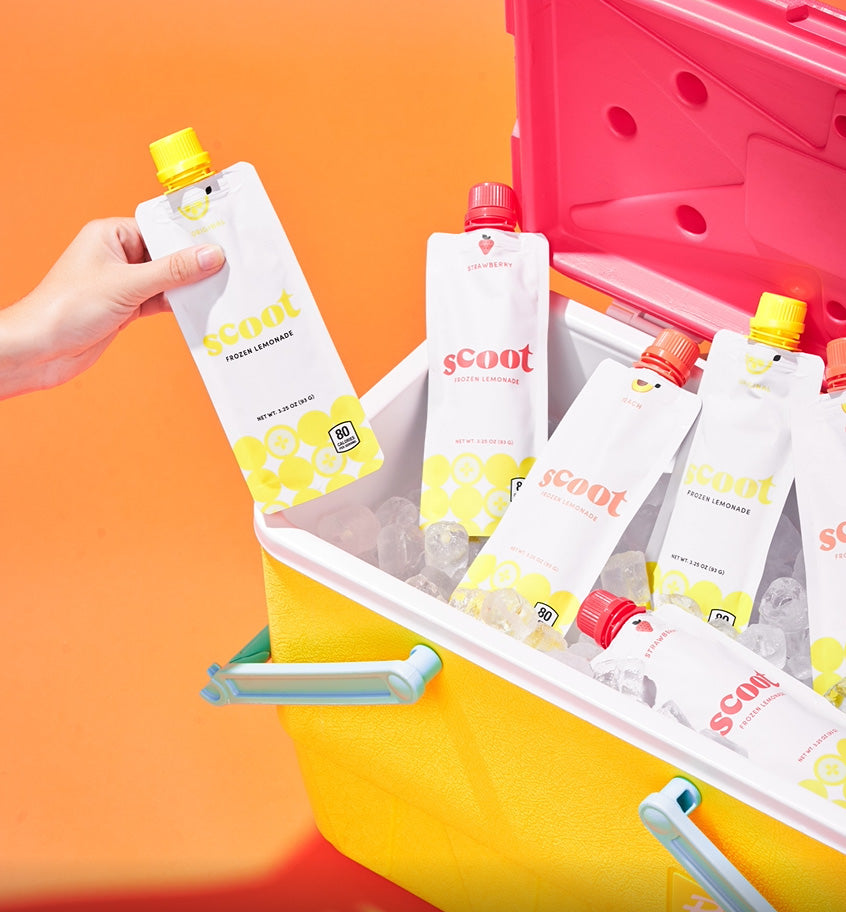 Scoot® Frozen Lemonade, Strawberry Flavor 25-Pack